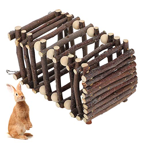 Rabbit Hay Feeder Rack Holz Kaninchenfutter Futter Feeder Kaninchenfutter Hay Feeder für Kaninchen, Meerschweinchen, Chinchilla, Kleintiere von Cikonielf