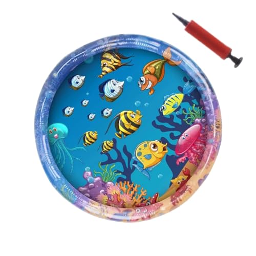 Katzen-Wasserspielmatte | Fisch-Themen-Katzenmatte | Haustierspiel-Wassermatte, schwimmende Fisch-Katzenmatten, sensorisches Wasserpad für Katzen, Haustierspiel-Wassersensor-Spielpad, Wasserpad für Ka von Cileznw
