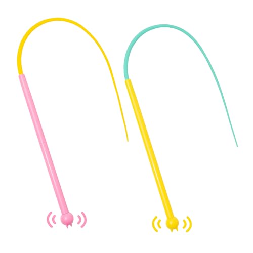 Cinsersr 2 Stück Twiggle Tail Katzenspielzeug,Twiggle Tail,Katzenangel Lang,Silikon Teaser-Zauberstab für Katzen,Tragbares Haustierspielzeug Zum Erkunden,für Indoor-Katzenspielübungen 80cm Cinsersr 2 Stück Twiggle Tail Katzenspielzeug,Twiggle Tail,Katzenangel Lang,Silikon Teaser-Zauberstab für Katzen,Tragbares Haustierspielzeug Zum Erkunden,für Indoor-Katzenspielübungen 80cm von Cinsersr