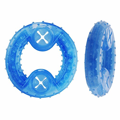 Cisixin Hunde Kauspielzeug,Kühlender Kauknochen für Linderung beim Zahnen(Blau) von Cisixin