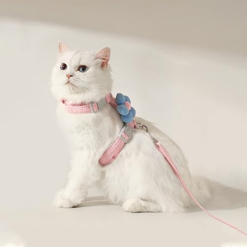 CiuGear Katzengeschirr mit Leine, Ausbruchsicher Verstellbar Katzenweste Geeignet für kleinere Katzen von CiuGear