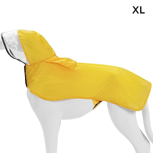 Cixilo Weicher, bequemer Hunderegenmantel mit reflektierenden Streifen, wasserdicht, mit er Kapuze(HL) von Cixilo