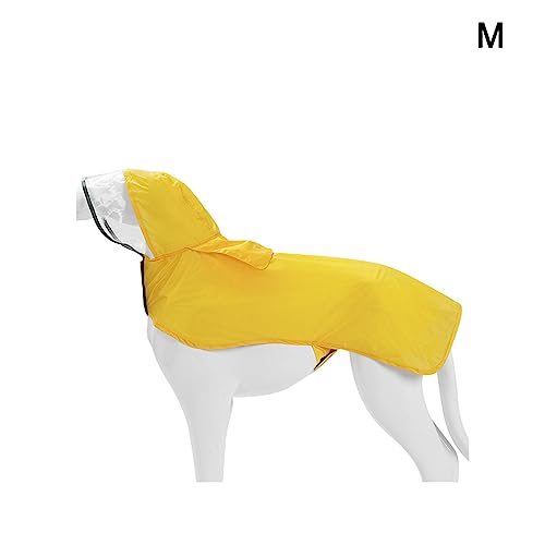 Cixilo Weicher, bequemer Hunderegenmantel mit reflektierenden Streifen, wasserdicht, mit er Kapuze(M) von Cixilo