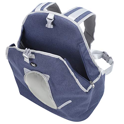 Clasken Dog Front Bag, Intimate Design Pet Rucksack, tragbar bequem für Dog Pet(Jean Blue) von Clasken