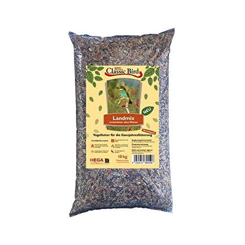 Classic Bird Landmix ohne Weizen 10kg | Ganzjahres Vogelfutter für freilebende Vögel im Garten von Classic Bird