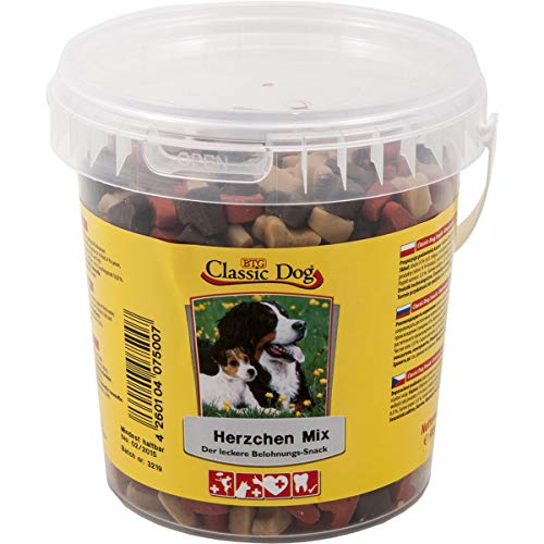 Classic Dog Herzchen-Mix 500 g - Eimer von Classic Dog