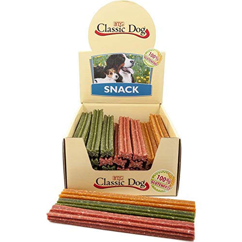 Classic Dog Snack Kaustange glutenfrei Maxi 23cm in Natur, rot oder grün - Sie erhalten 40 Packung/en; Packungsinhalt 1 Stück von Classic Dog