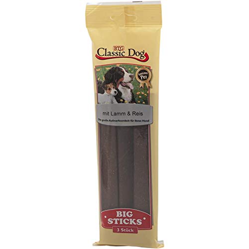 Classic Dog Snack Big Sticks Lamm & Reis | 16x 3er Pack von Classic Dog