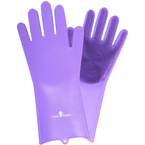 Classic Equine Waschhandschuhe, violett Classic Equine Waschhandschuhe, violett von Classic Equine