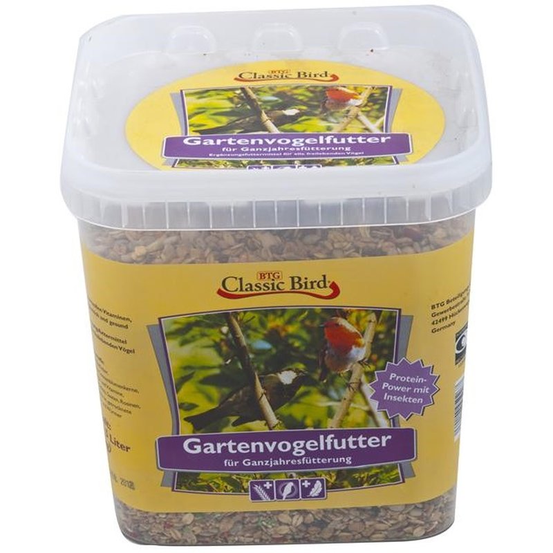 Classic Bird Gartenvogelfutter - 3 kg Eimer (4,65 € pro 1 kg) von Classic Heimtiernahrung