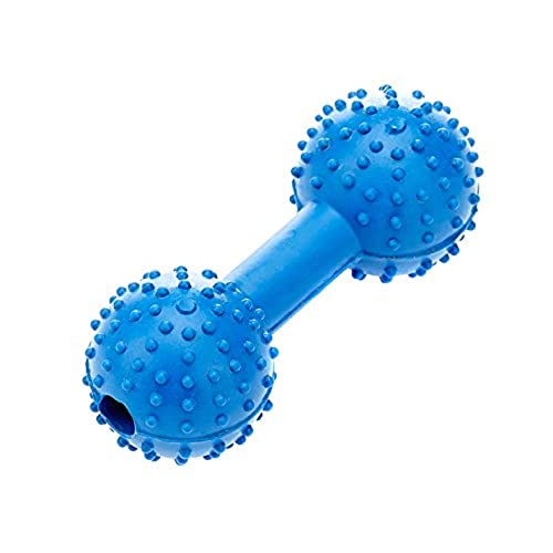 CLASSIC Pet Products Gummi Noppenhantel mit Glocke 110mm blau von CLASSIC
