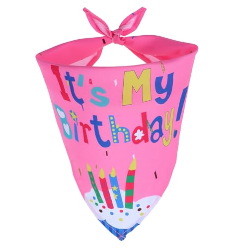 Classicseali Hund Geburtstag Halstuch,Hunde Geburtstag Deko Rosa für Kätzchen und Welpen,Lange 66 cm Dreieckslätzchen Halstuch Hund für Kleine Haustiere,Hundehalstuch Kleine Hunde Classicseali Hund Geburtstag Halstuch,Hunde Geburtstag Deko Rosa für Kätzchen und Welpen,Lange 66 cm Dreieckslätzchen Halstuch Hund für Kleine Haustiere,Hundehalstuch Kleine Hunde von Classicseali