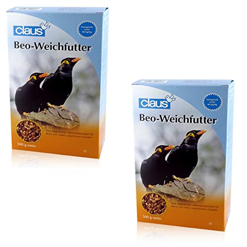 Claus Beo-Weichfutter - Alleinfutter für Beos - Doppelpack - 2 x 500 g von Claus