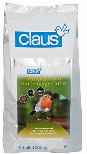 Claus Volieren-, Gartenvogelfutter 1kg von Claus
