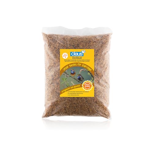 claus Delikat | 500 g | Alleinfuttermittel für Weichfresser | Hochwertiges Trockenfutter mit hohem Proteinanteil | Zum Selbstanfeuchten | Mit wertvollen Kleinkrebsen und Insekten von Claus