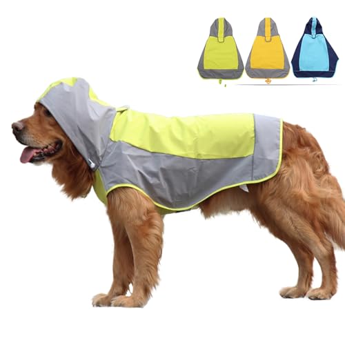 ClawsPurrfect Regenmantel für Hunde, wasserdicht, groß, mittelgroß, verstaubar, Grün 9 von ClawsPurrfect