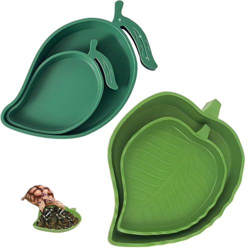 4 Stück Schildkröten Wasserbecken Schildkröten Tränke Trinkschale Schildkröte Landschildkröten Zubehör Wasserschale Schildkröte Wasserschale, Für Schildkröte Corn Schlange Kriechen Haustier Essen von ClcIosis