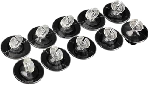 10 x transparente Saugnapfhalter für Aquarien, Saugnapf, Luftschlauch-Clips, Zubehör für Aquarium-Luftpumpen, Zubehör für Aquariumschläuche 10 x transparente Saugnapfhalter für Aquarien, Saugnapf, Luftschlauch-Clips, Zubehör für Aquarium-Luftpumpen, Zubehör für Aquariumschläuche von Cldaisy