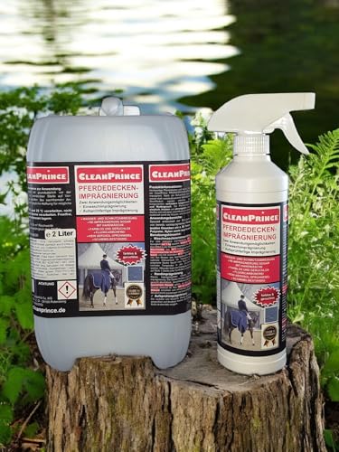 CleanPrince 2,5 Liter Pferdedeckenimprägnierung Pferdedecke Imprägnierung Wetterschutz Imprägniermittel Fleckschutz klar CleanPrince 2,5 Liter Pferdedeckenimprägnierung Pferdedecke Imprägnierung Wetterschutz Imprägniermittel Fleckschutz klar von CleanPrince