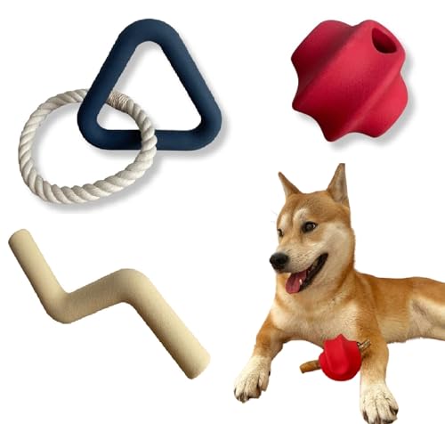 Cleos Petshop 3er Set Kauspielzeug aus Naturkautschuk – Robustes Hundespielzeug, füllbar mit Leckerlis für extra Spaß Cleos Petshop 3er Set Kauspielzeug aus Naturkautschuk – Robustes Hundespielzeug, füllbar mit Leckerlis für extra Spaß von Cleos Petshop