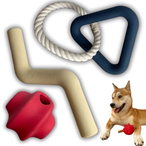 Cleos Petshop 3er Set Kauspielzeug aus Naturkautschuk – Robustes Hundespielzeug, füllbar mit Leckerlis für extra Spaß Cleos Petshop 3er Set Kauspielzeug aus Naturkautschuk – Robustes Hundespielzeug, füllbar mit Leckerlis für extra Spaß von Cleos Petshop