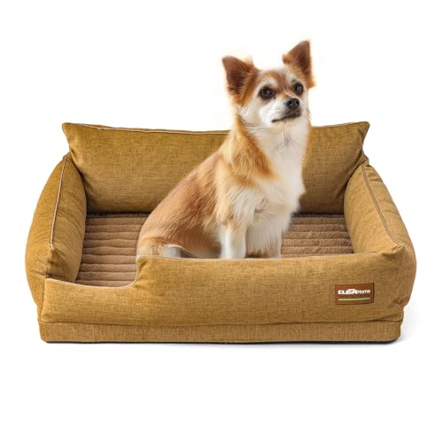 ClevaHome Orthopädisches Hundesofa für kleine Hunde und Katzen – Wasserabweisender & Waschbarer Bezug, Rutschfester Boden, Komfortables Sofa mit Ei-Kisten-Schaumstoff ClevaHome Orthopädisches Hundesofa für kleine Hunde und Katzen – Wasserabweisender & Waschbarer Bezug, Rutschfester Boden, Komfortables Sofa mit Ei-Kisten-Schaumstoff von Cleva