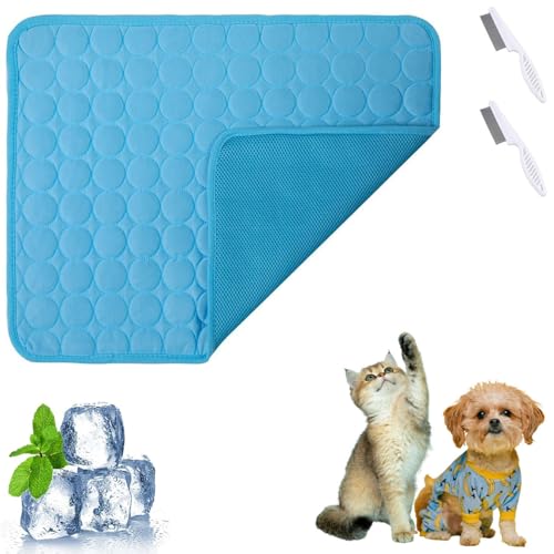 Clgorm Dr Pfoten Kühlmatte Pfotenfrost Matte Für Katzen Hund, 3-Lagige, Selbstkühlende, Waschbare Matte Für Haus, Auto Und Garten Sie Sich Von Der Hitze Und Schlafen Sie Ruhig (Blue, XS (40 * 30CM)) Clgorm Dr Pfoten Kühlmatte Pfotenfrost Matte Für Katzen Hund, 3-Lagige, Selbstkühlende, Waschbare Matte Für Haus, Auto Und Garten Sie Sich Von Der Hitze Und Schlafen Sie Ruhig (Blue, XS (40 * 30CM)) von Clgorm