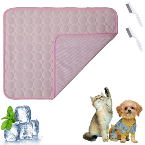 Clgorm Dr Pfoten Kühlmatte Pfotenfrost Matte Für Katzen Hund, 3-Lagige, Selbstkühlende, Waschbare Matte Für Haus, Auto Und Garten Sie Sich Von Der Hitze Und Schlafen Sie Ruhig (Pink, XS (40 * 30CM)) Clgorm Dr Pfoten Kühlmatte Pfotenfrost Matte Für Katzen Hund, 3-Lagige, Selbstkühlende, Waschbare Matte Für Haus, Auto Und Garten Sie Sich Von Der Hitze Und Schlafen Sie Ruhig (Pink, XS (40 * 30CM)) von Clgorm