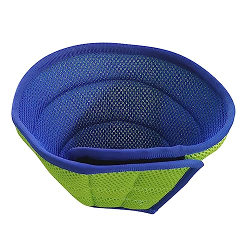 Blau/Grün, extra weich, für Hunde und Katzen, atmungsaktiv, für große, mittelgroße und kleine Hunde, leichtes Hundehalsband für Haustiere, verstellbare Halsbänder für Hunde, kratzfest UyB565 (Blue, S) von Clicitina
