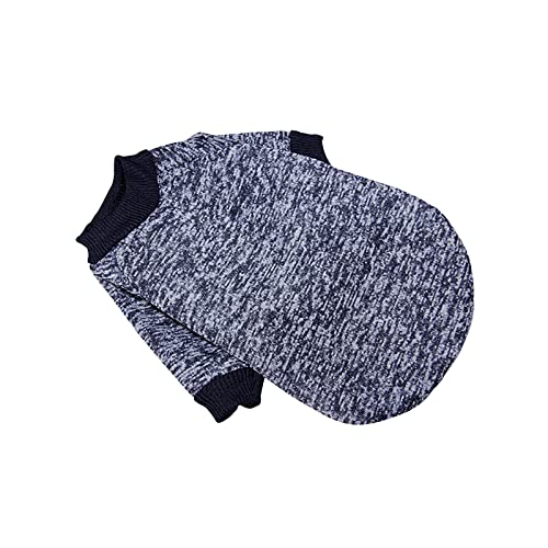 Clicitina 1 Stück Hundepullover Winter-Haustier-Kleidung Hunde-Outfit weicher Katzen-Pullover Hunde-Sweatshirt für kleine Hunde-Welpen-Katzen FFg420 (Black, L) von Clicitina
