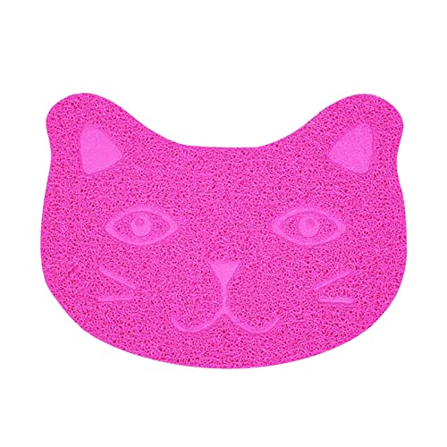 Clicitina Control Katze-Matte für innen und unten Kleiner Wurf für den Wurf-die Boxen-der Wurf ist waschbar-die Matte misst die tierische Wurfmatte, um die Matte zu fangen Bvs95 (Hot Pink, One Size) von Clicitina