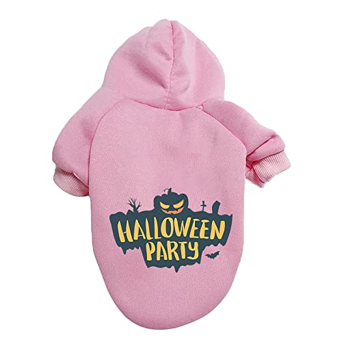 Clicitina Halloween-Fledermaus-Hundekostüm-Pullover Haustier-Kostüm-Kleidung-Hundepullover FFg481 (Pink, S) von Clicitina