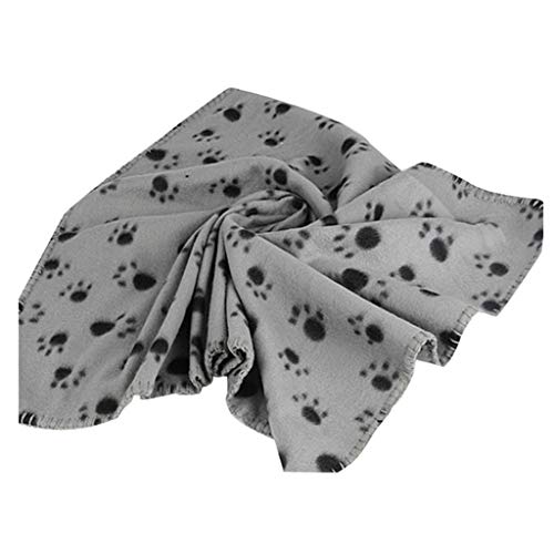 Clicitina Haustier-Handtuch-Badehaus-Haustier-Decke Wendematte Samt-Handtuch-Hundedecke Heimtierbedarf RyD389 (Grey, One Size) von Clicitina