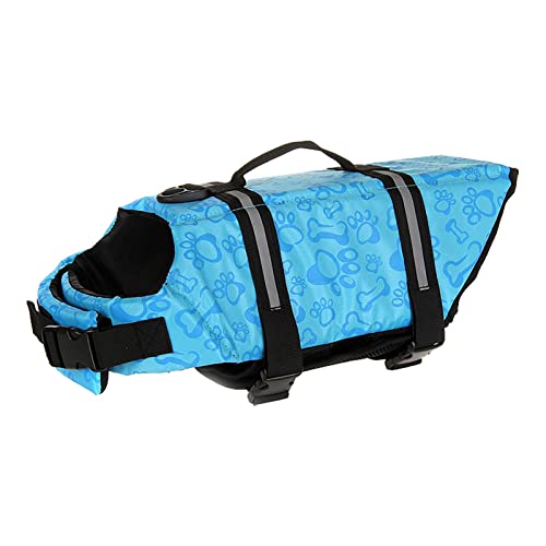 Clicitina Jacke Easy Fit Verstellbarer Gürtel Haustier-Schwimmbadeanzug mit reflektierenden Streifen für Hunde ZNq292 von Clicitina