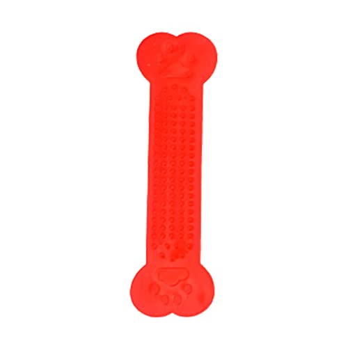 Clicitina Kauspielzeug für mittelgroße Rassen, langlebig, zahnpflegend, für große, unzerstörbare Spielzeughunde FOp85 (Red, One Size) von Clicitina