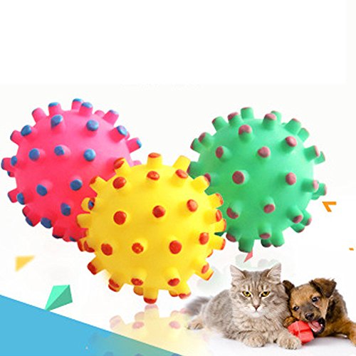 Clicitina Rubber Balls Pet Dog Toys Interaktiv für Welpen FOp338 (Random, One Size) von Clicitina