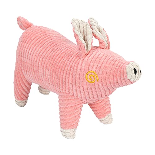 Clicitina Spielzeug für Haustiere kann Geräusche Machen, Spielzeugschweine aus Maissamt, niedliche Plüschschweine QdI815 (Pink, A) von Clicitina
