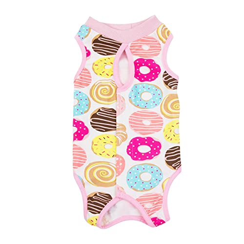 Genesungsanzug für Hunde, nach dem Haustier kastriert, kastriert, Hemd für weibliche und männliche Hunde, Katzen, chirurgische, postoperative, kuschelige Weste für Bauchwunden, (Pink #2, XL) von Clicitina