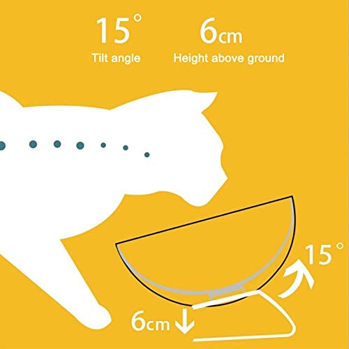 Magen-Slow-Schüssel zum Schutz der Hunde-Trinkwirbelsäule für Katzen Bvs122 (C, One Size) von Clicitina