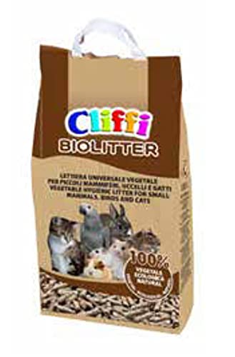 Cliffi Bioletter 8 Liter - Natürliche Pelletstreu für Nager, Vögel und Katzen von Cliffi