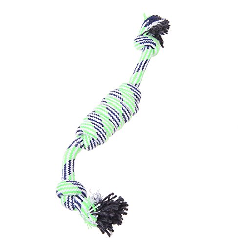 Closer Neue Reizende HüNdchen Haustier Kauen Spielzeug Baumwolle Geflochtene Knochen Seil Farbe Kauen Knoten von Closer