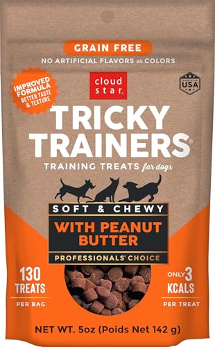 Cloud Star Chewy Tricky Trainers Grain Free Peanut Butter Dog Treats 5 Ounces von Cloud Star