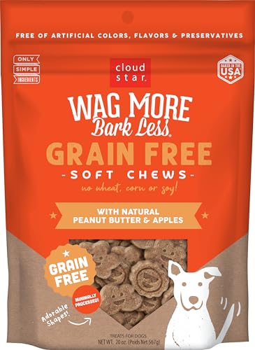 Cloud Star Wag More Bark Less Grain Free Soft and Chewy Biscuit Dog Treats, Oven Baked in The USA von Cloud Star