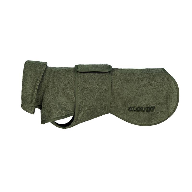 Cloud7® Hunde-Bademantel Wannsee sage, Rückenlänge: ca. 61 - 67 cm, Brustumfang: ca. 76 - 86 cm von Cloud7®