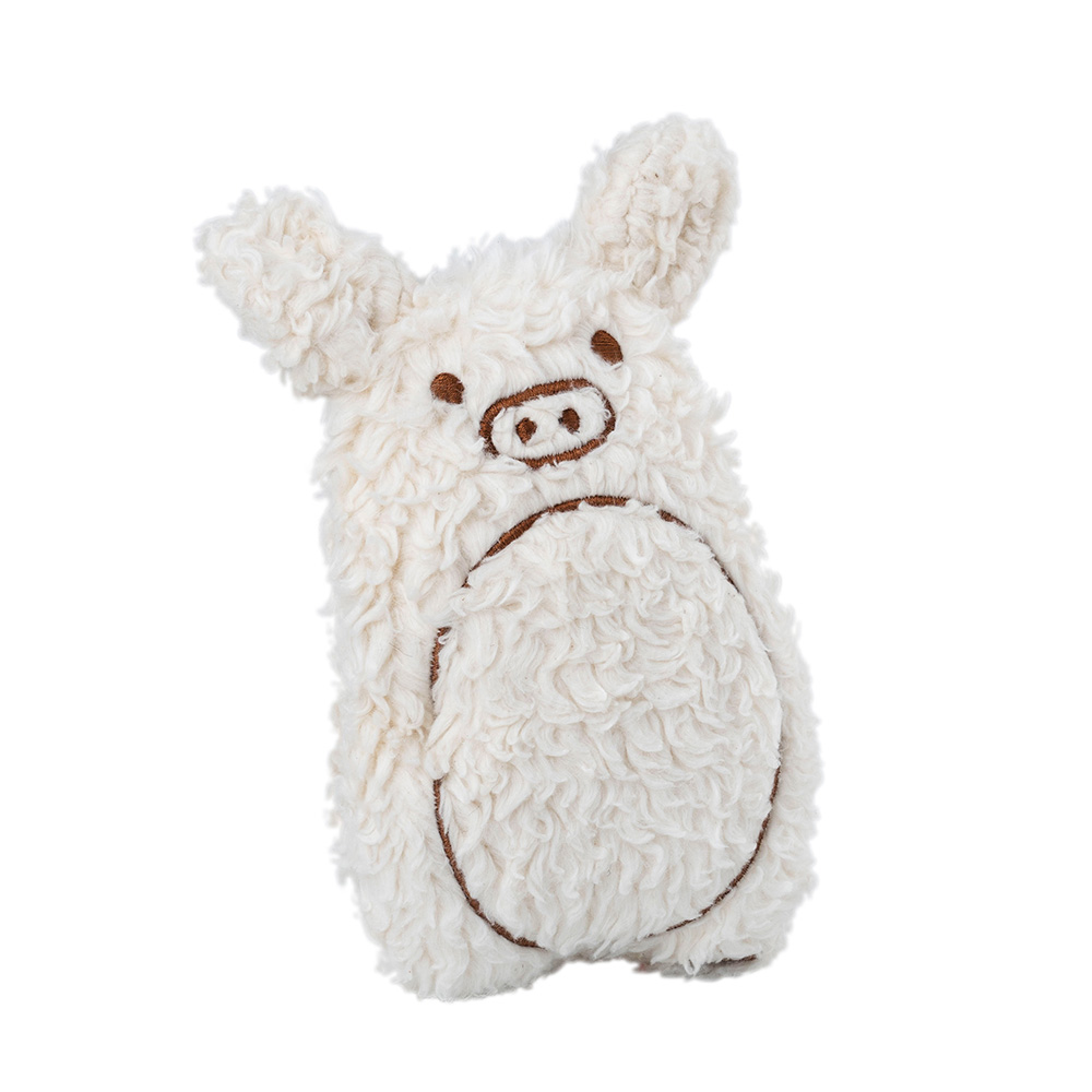 Cloud7® Hunde-Plüschspielzeug Schweinchen Harry canvas sand, Maße: ca. 22 x 13 x 6 cm von Cloud7®