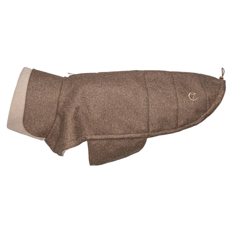 Cloud7® Hundemantel Brooklyn Flannel braun, Rückenlänge: ca. 23 - 28 cm, Brustumfang: ca. 34 - 39 cm von Cloud7®