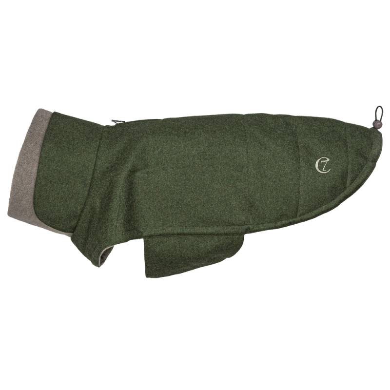Cloud7® Hundemantel Brooklyn Flannel grün, Rückenlänge: ca. 23 - 28 cm, Brustumfang: ca. 34 - 39 cm von Cloud7®