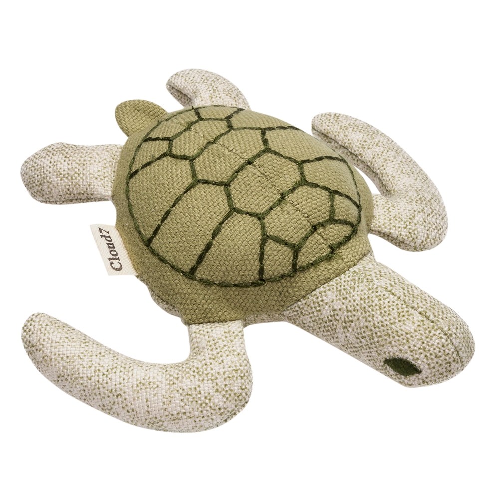 Cloud7® Hundespielzeug Schildkröte Enna grün, Breite: ca. 20 cm, Länge: ca. 20 cm, Höhe: ca. 6,5 cm von Cloud7®