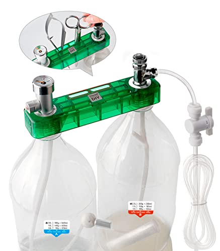 Clscea DIY CO2 Generator System Kit mit Sicherheitsventil für Aquariumpflanzen Integriertes Design von Clscea