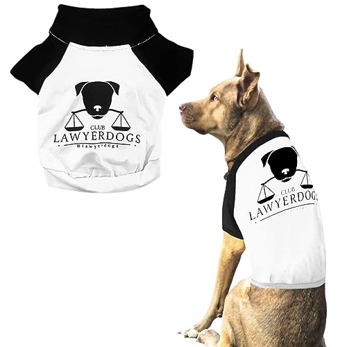 CLUB LAWYERDOGS Hunde-Shirt, Haustier-Wohltätigkeitskleidung – Premium-Haustierkleidung, stilvolle Hunde-Shirts, bequeme Welpenkleidung – perfekt für kleine, mittelgroße und große Hunde von Club LawyerDogs